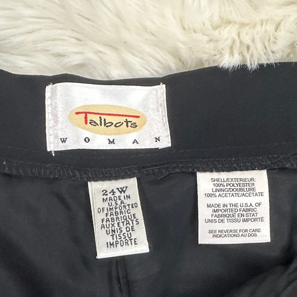 Talbots 24W Women's Black Dress Pants EUC - Picture 2 of 4